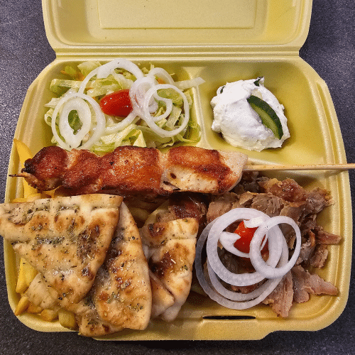 Gyros und Suflaki vom Hähnchenfilet