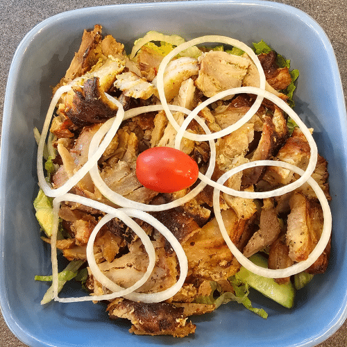 Salat der Saison mit Gyros