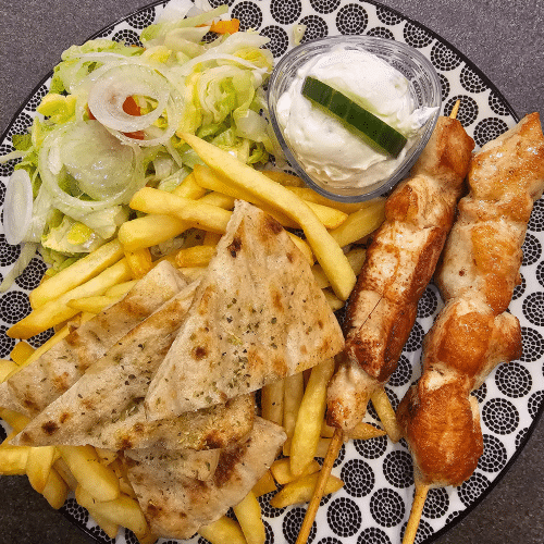 Souvlaki vom Hähnchenfilet