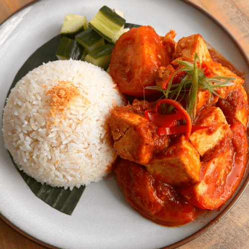Tauhu Masak Merah (vegan)