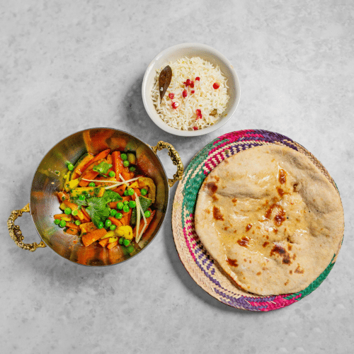 Gosht Sabsi Thali