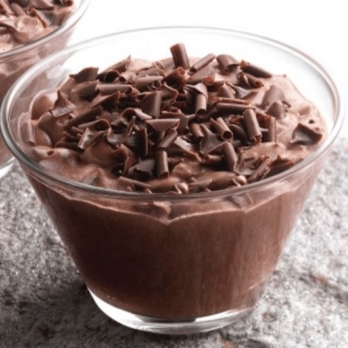 Mousse Cioccolato im Echten Glas wiederverwendbar