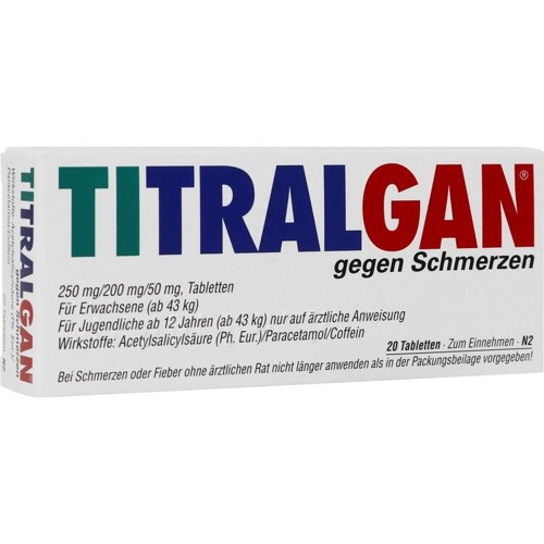 Titralgan gegen Schmerzen 20 Stück