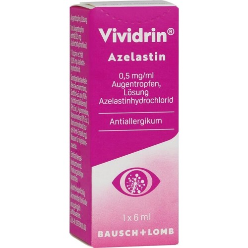 Vividrin Azelastin 0.5 mg/ml Augentropfen 6 Milliliter