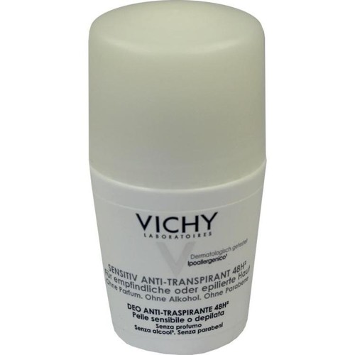Vichy Deo Roll-On Sensitiv Anti-Trans. 48H 50 Milliliter