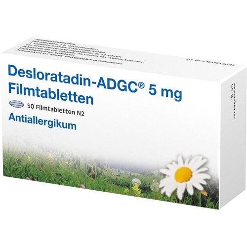 Desloratadin ADGC 5 mg Filmtabletten 50 Stück