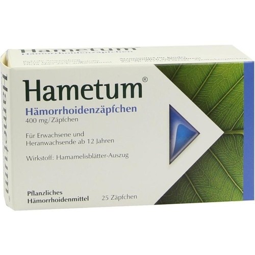 Hametum Hämorrhoiden Zäpfchen 25 Stück