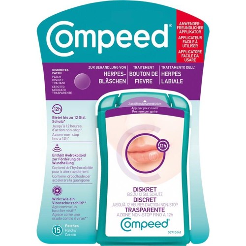 COMPEED HERPESBLAESCHEN PATCH APPLIKATOR HRA 15 Stück