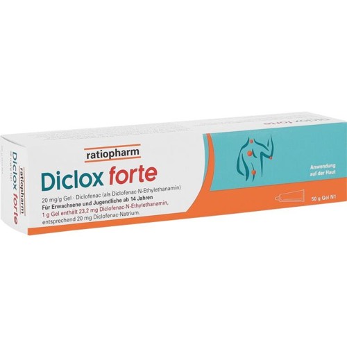 Diclox forte 20 mg/g Gel 50 Gramm