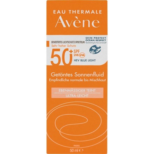 AVENE Getöntes Sonnenfluid 50+ 50 Milliliter