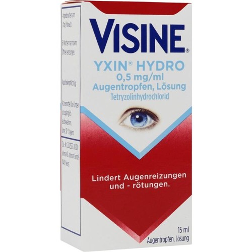 Visine Yxin Hydro 0.5 mg/ml Augentropfen 15 Milliliter