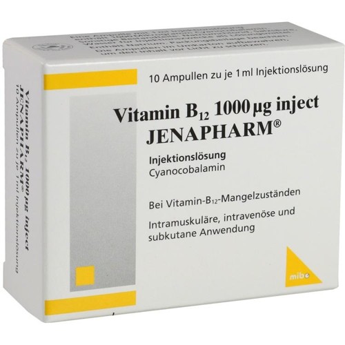 Vitamin B12 1000ug inject JENAPHARM 10 Milliliter