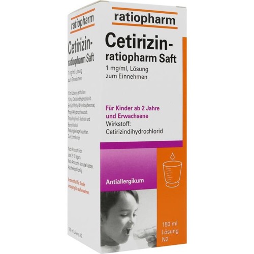 Cetirizin-ratiopharm Saft 150 Milliliter