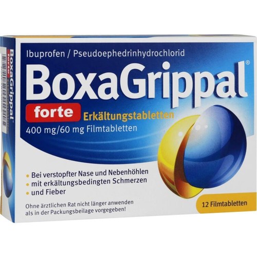BoxaGrippal forte Erkältungstab. 400 mg/60 mg Fta. 12 Stück