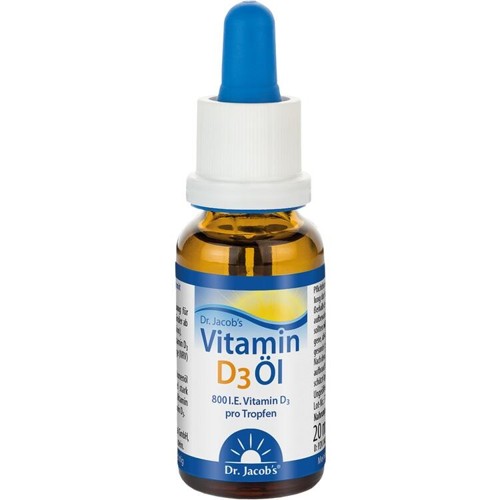 Vitamin D3 Öl 800 IE D3 Dr. Jacob's 20 Milliliter