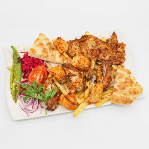 Gemischter Hähnchen-Grill-Teller