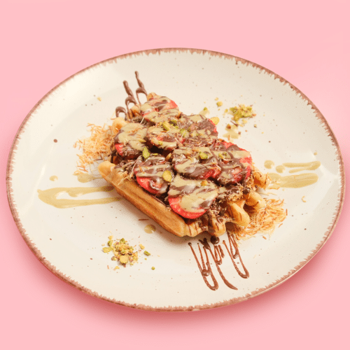 Dubai-Erdbeer-Waffel