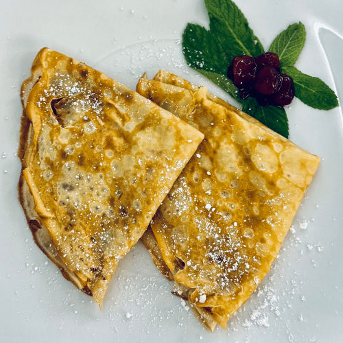 Crepes mit Kischen gefüllt