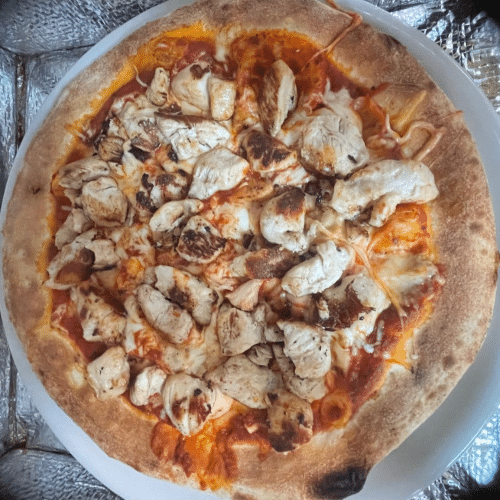 Hühnerbrust Pizza