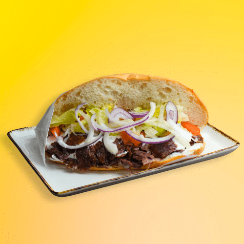 Döner Sandwich mit Steakfleisch