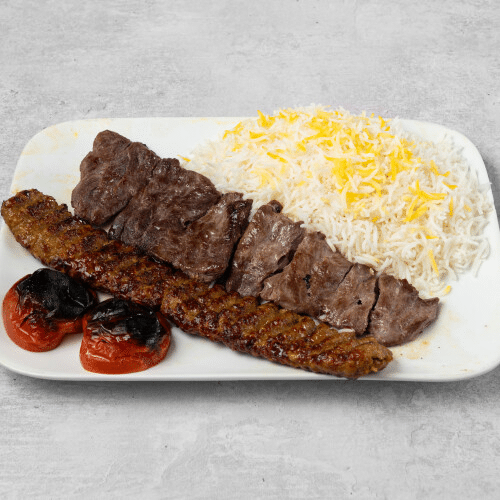 Kabab Soltani mit Basmati-Safran-Reis