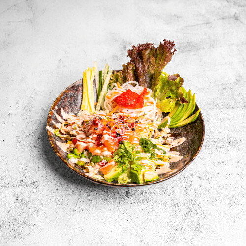 Poke Lachs am Meer Bowl