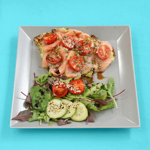 Dinkelbrot Guacamole, Lachs