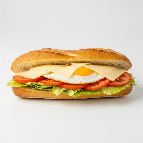 Steinofen-Baguette Gouda-Ei