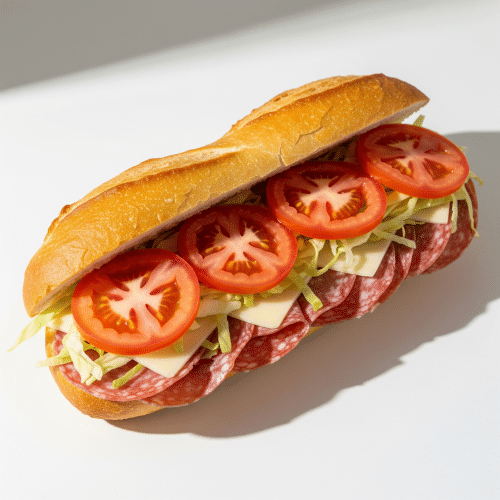 Steinofen-Baguette Salami-Käse