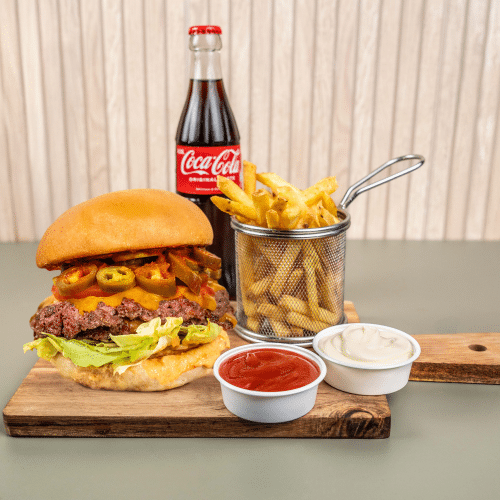 Hot Cheese Smash Burger Menü