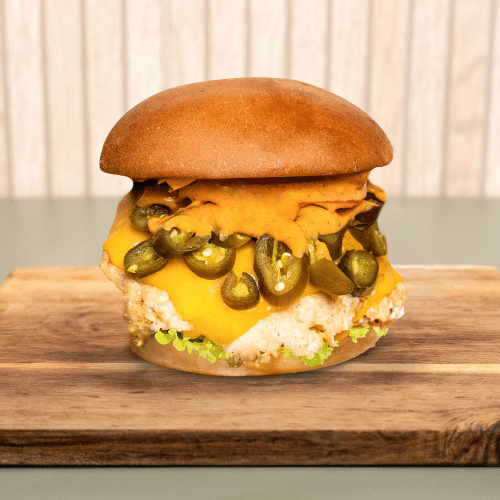Target Protein Chili Cheese Chicken Burger