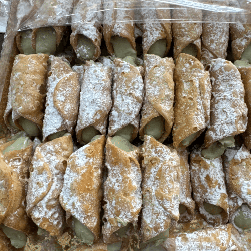 Italienische Gebäck gefüllt mit Pistazien