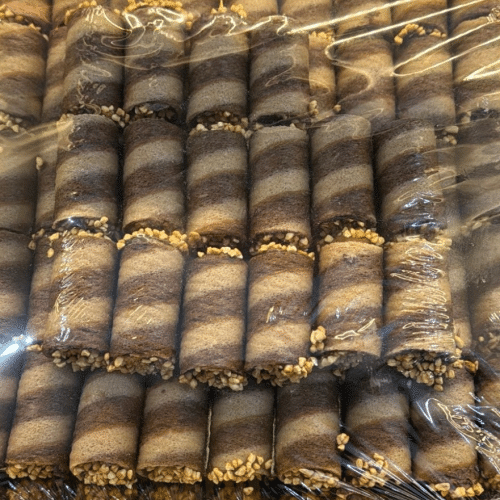 Italienische Gebäck mit Nougat