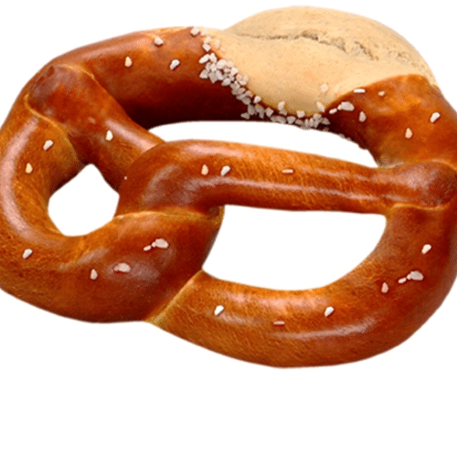 Laugenbrezel mit Schnitt