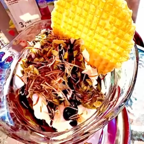 Dubai Schokolade Eisbecher