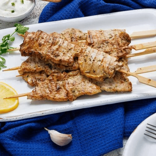 Souvlaki Teller (3 Stück)