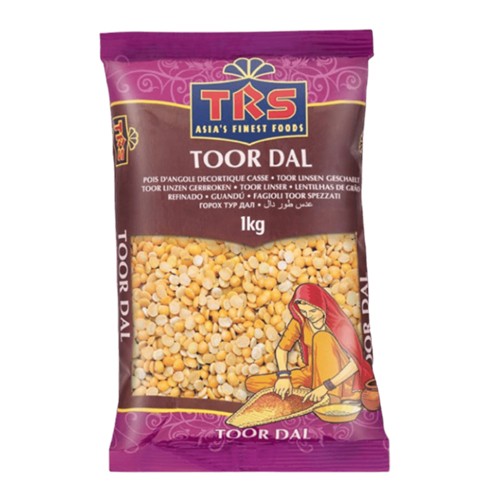 TRS Toor Dal gespaltene Taubenbohnen 1000g 