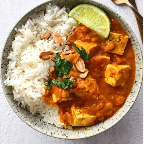 Tofu Madras (scharf, pikant)