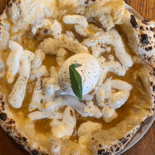 Pizza Provola e Pepe (vegetarisch)