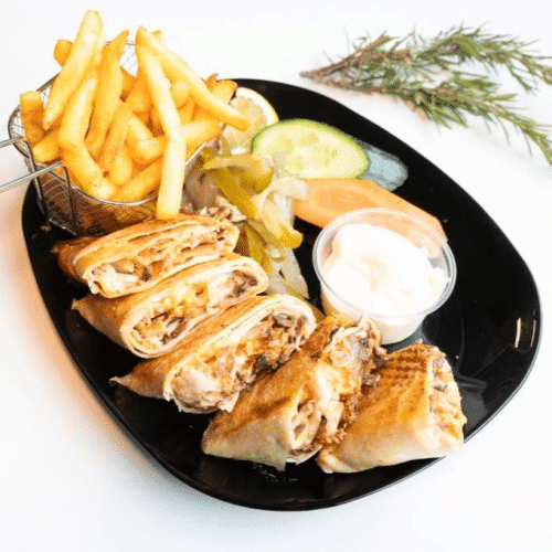 Arabischer Shawarma-Teller