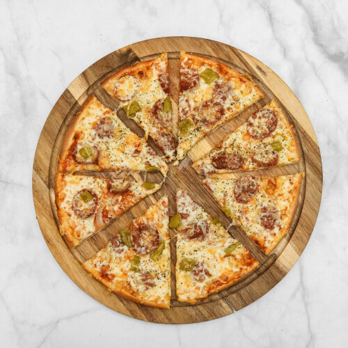 Pizza Knoblauchwurst