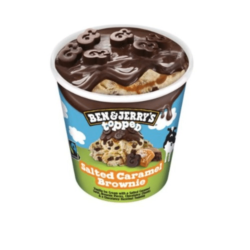 Ben & Jerrys Topped Salted 465ml