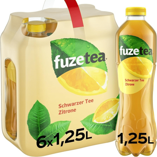 Fuze Tea Schwarzer Tee Zitrone 1.25l (EINWEG)
