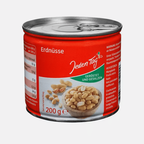 Jeden Tag Erdnüsse geröstet und gesalzen, 200g Dose