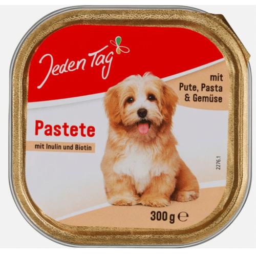 Jeden Tag Hund, Pastete Pute & Pasta, Nassfutter, 300g