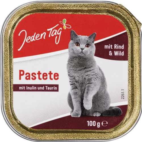 Jeden Tag Katze Pastete mit Rind & Wild 100g