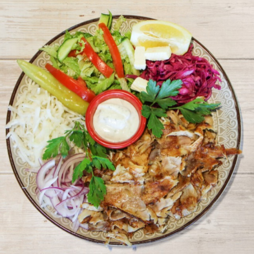 Döner Teller mit Salat