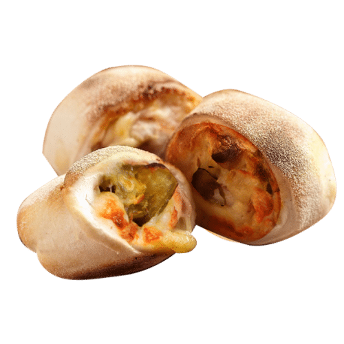 Gefüllte Pizzabrötchen mit Jalapenos