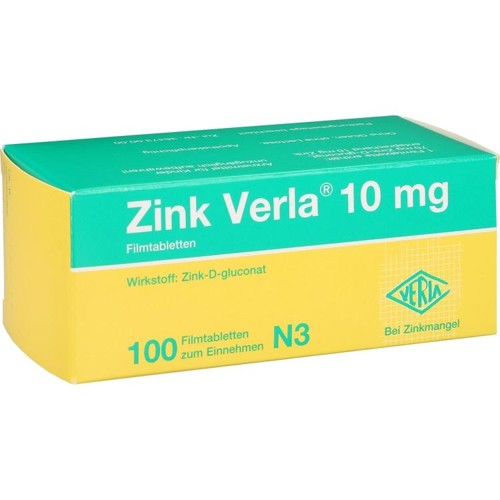 ZINK VERLA 10MG 100 Stück