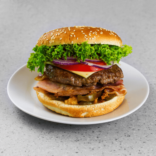Chili Cheese Burger (scharf)
